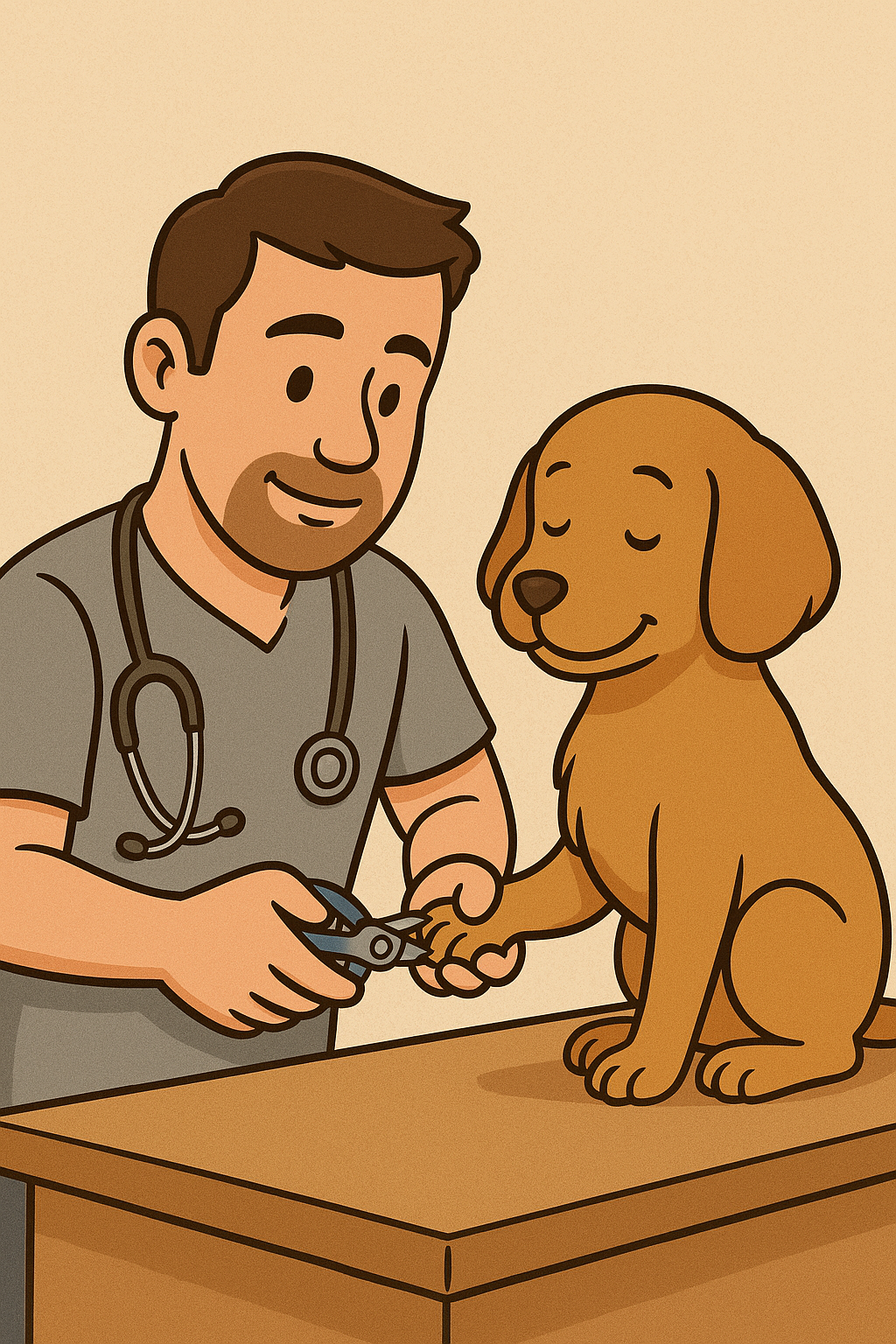 Veterinarian Trimming Dog's Nails.png