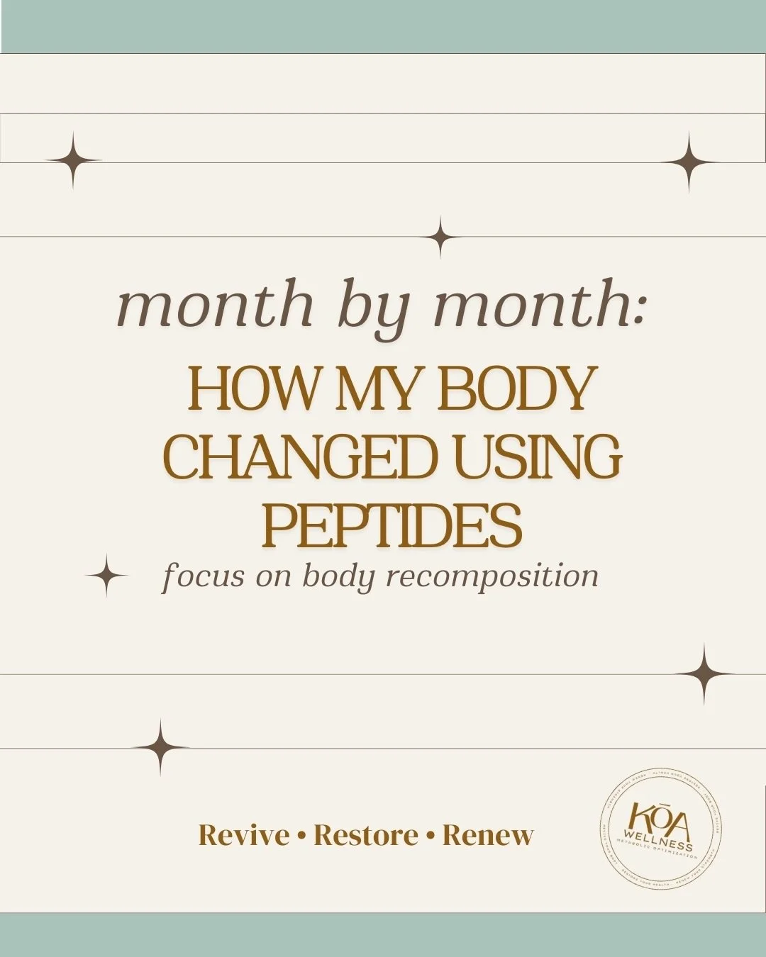 🧬 When you support your body instead of fighting it&hellip; the transformation looks different. 

✨Take a look at my month-by-month progress.

@_koawellness @_ginapar
