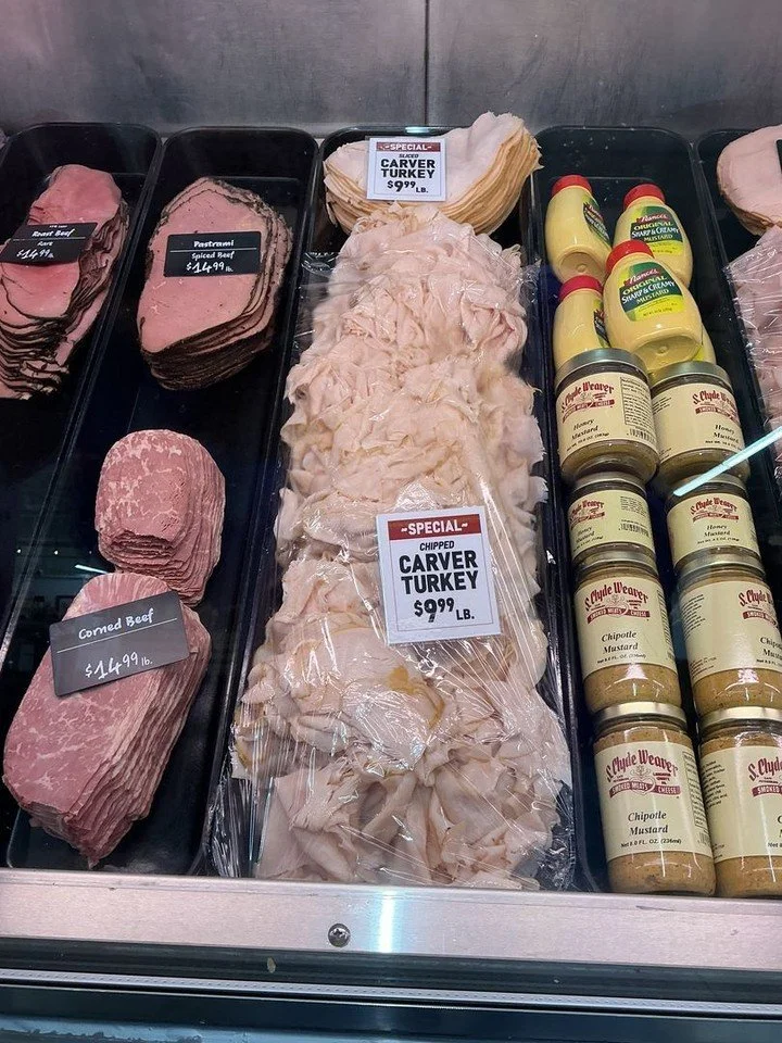 Stock up on your favorites this week from S. Clyde Weaver!

&bull; Chicken Pot Pie &ndash; $5.99/lb
&bull; Carver Turkey &ndash; $9.99/lb
&bull; Lacy Lite Cheese &ndash; $5.99/lb

Perfect for easy dinners, quick lunches, or adding something delicious