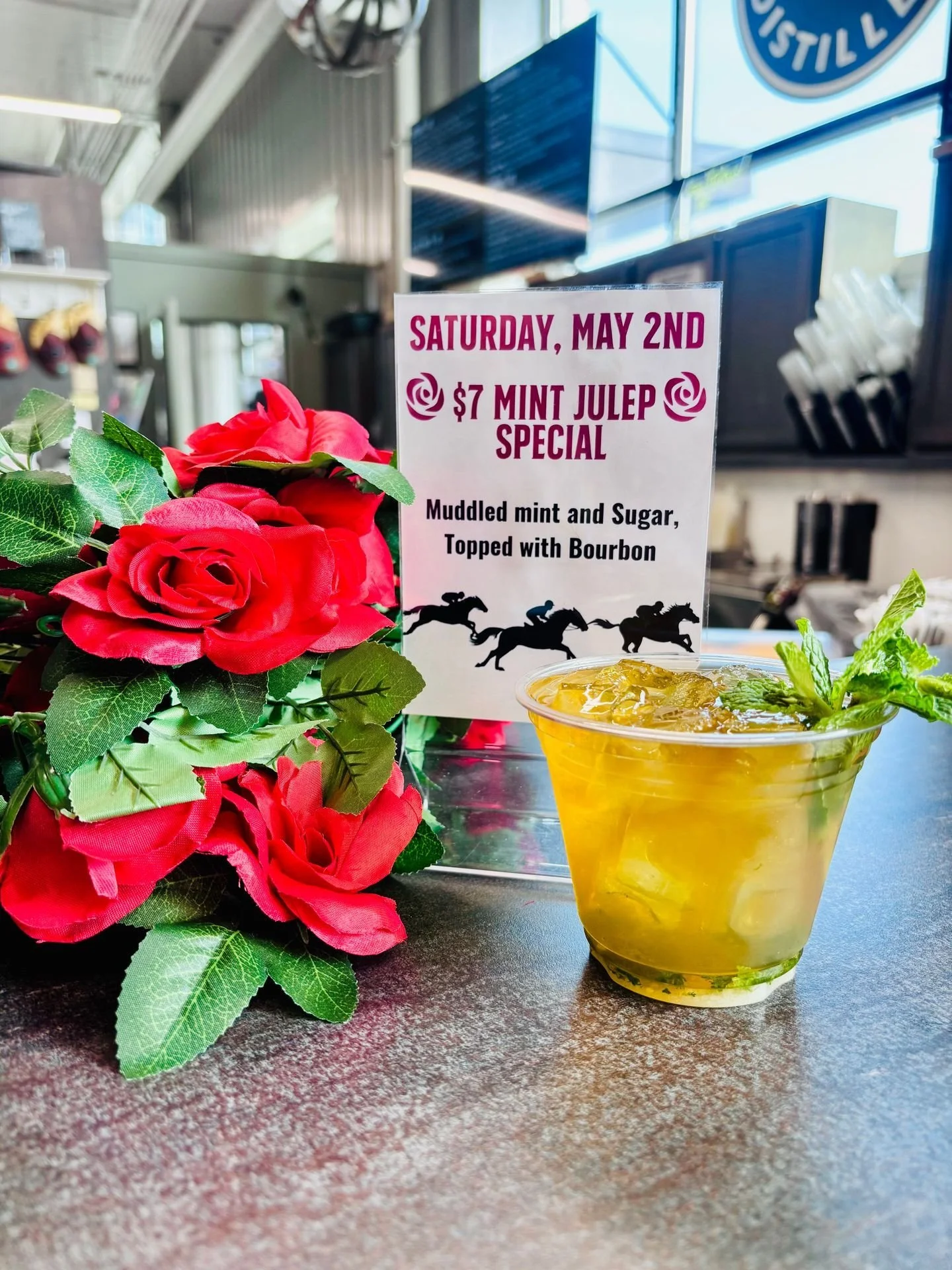 Derby Day, done right 🐎🌹

Midstate Distillery is serving up a $7 Mint Julep special this Saturday&mdash;fresh muddled mint, sugar, and bourbon over ice for the perfect sip.

Smooth, refreshing, and made for a day at the market!

Stop by, grab one, 