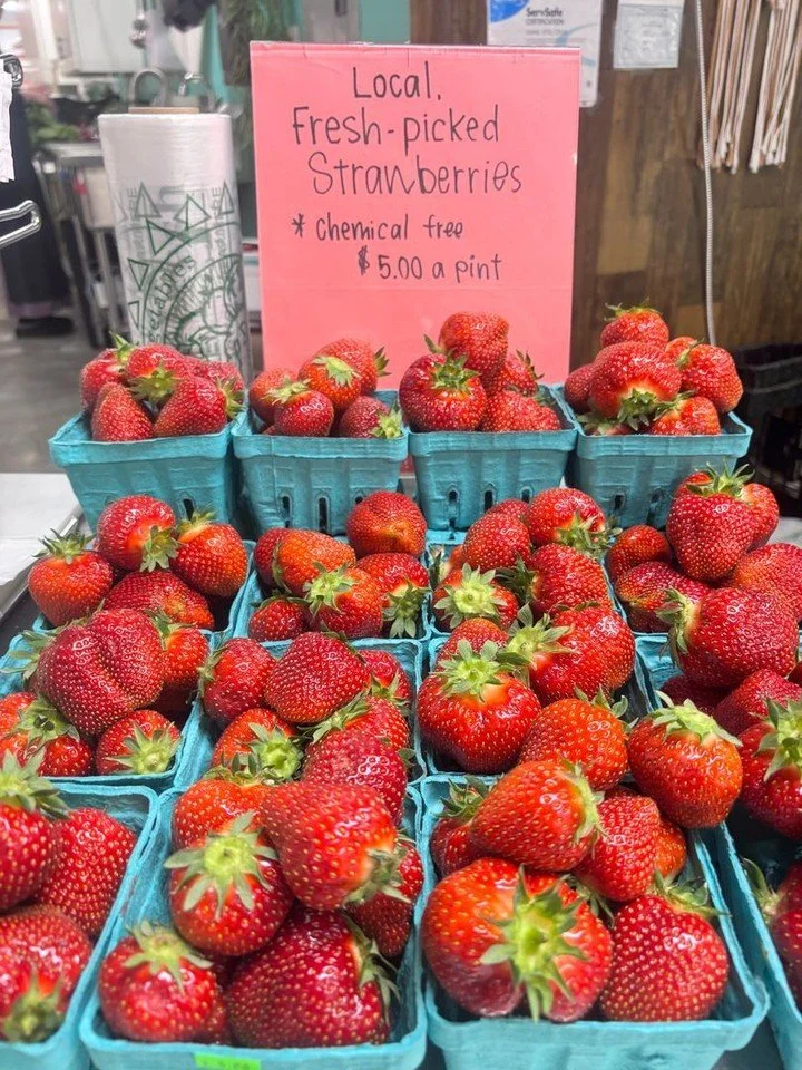Sweet, simple, and perfect for Mother&rsquo;s Day 🍓

Fresh, locally grown strawberries have arrived from Stoltzfus Family Produce, just in time for the weekend. And for an extra treat, don&rsquo;t miss their chocolate covered strawberries, available