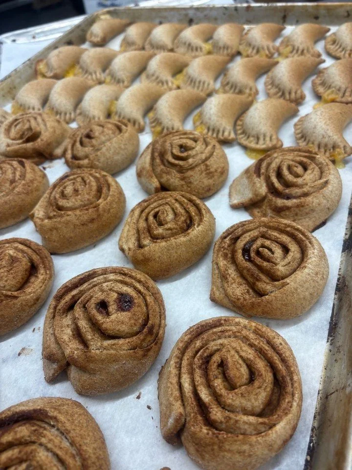 🐾 Fresh out of the oven and made with love! 

Doggie Delights is serving up two tail-wagging favorites: 
Cinnamon Roll Overs and EmPAWnadas! 🥐🐶 

Whether your pup prefers a sweet treat or a savory bite, these handcrafted goodies are sure to have t