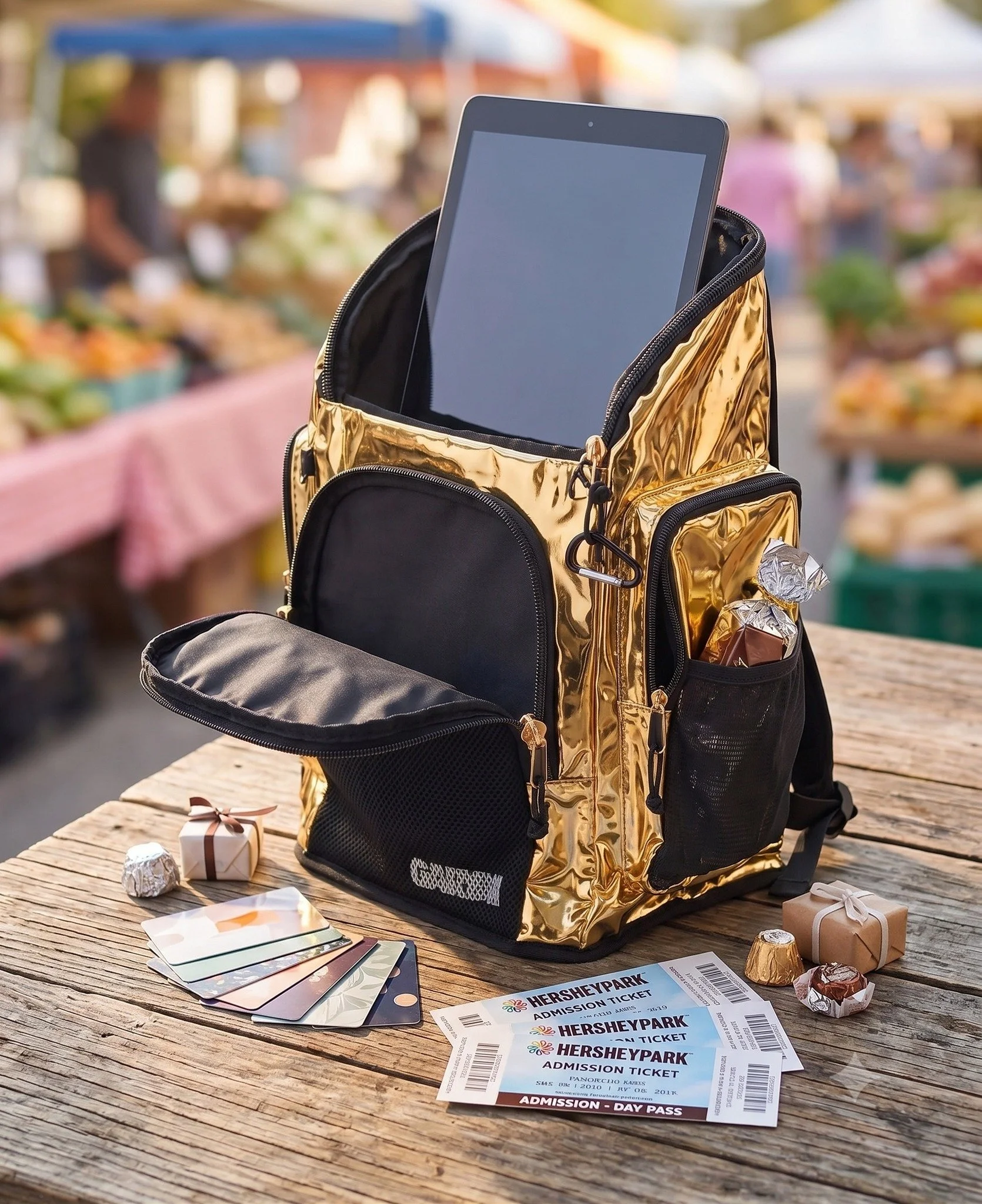The Golden Backpack is BACK. 🎒✨ One lucky family walks away with a backpack loaded with an electronic tablet, school shopping gift cards, 4 Hersheypark tickets, Fresh Market gift cards, and more &mdash; valued at $1,200. Drawing is at 3:30pm, but do