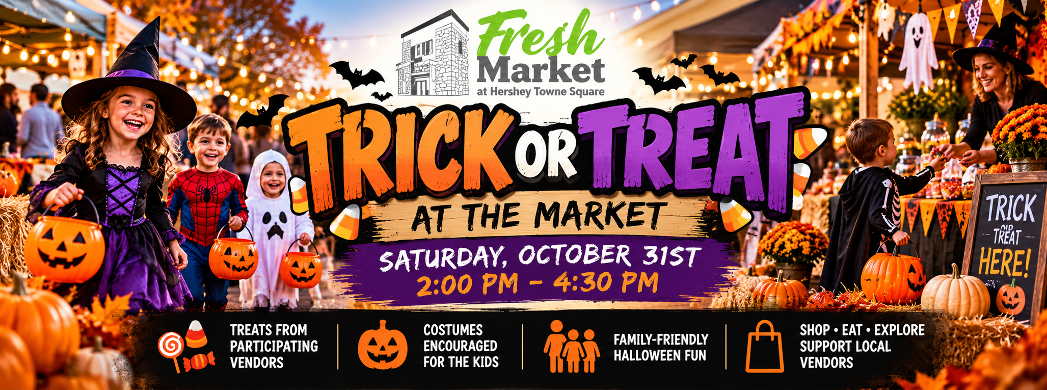 Trick or Treat at the market 