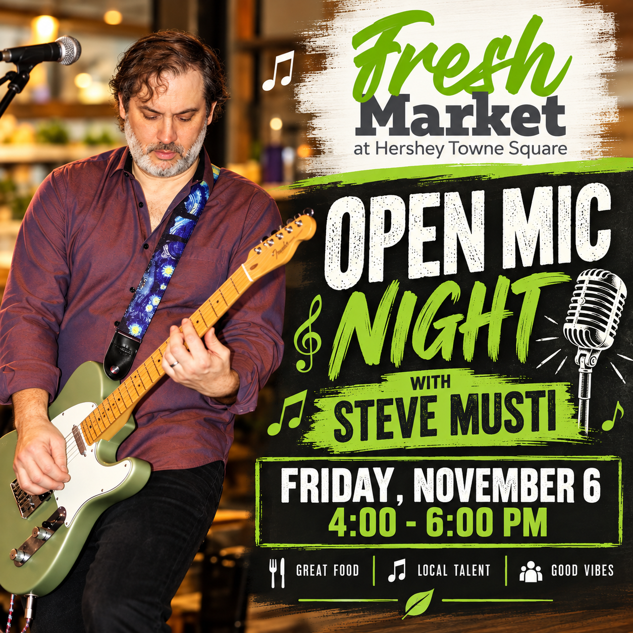 Open Mic Night at the market 