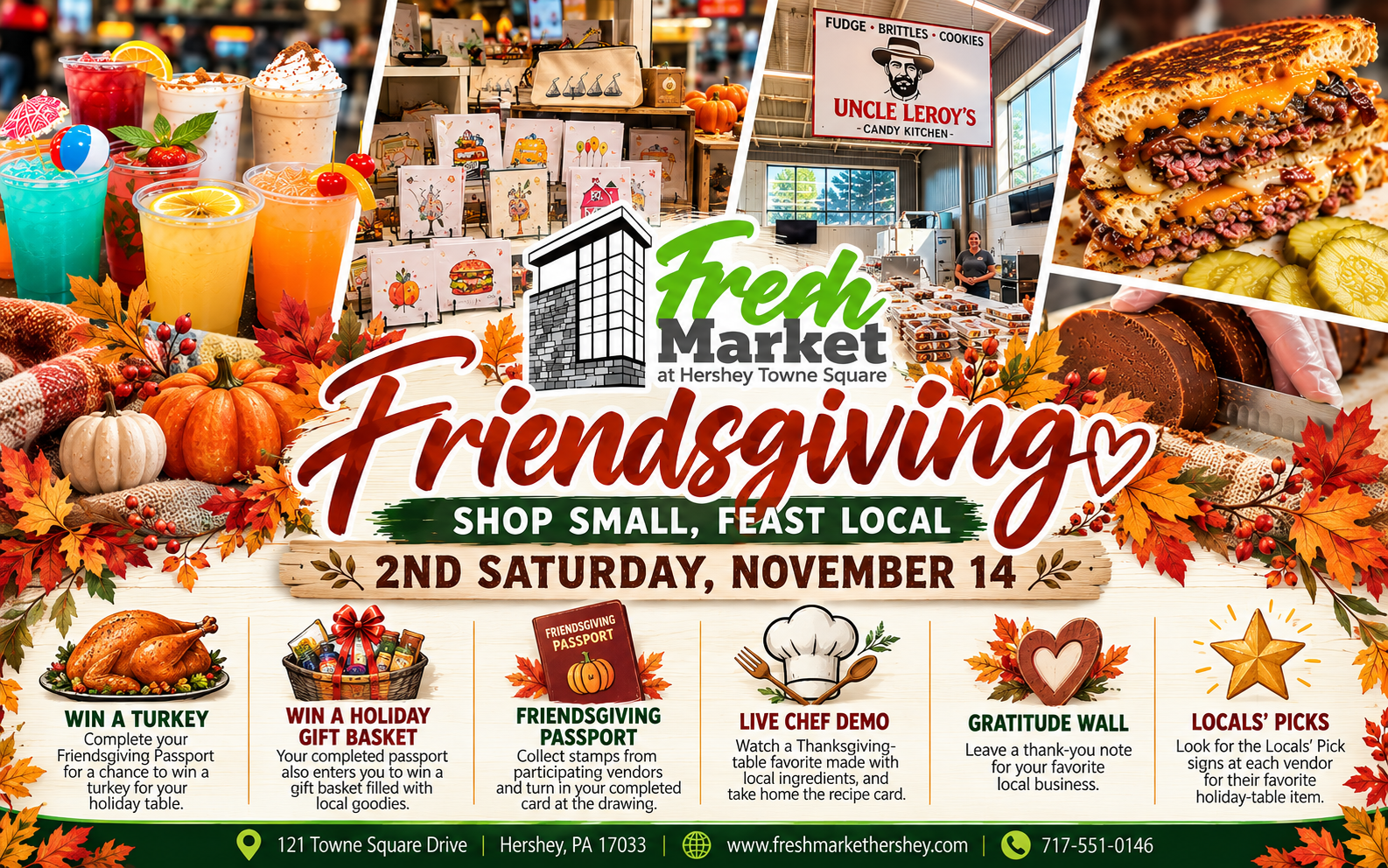 Friendsgiving - shop small, feast local 