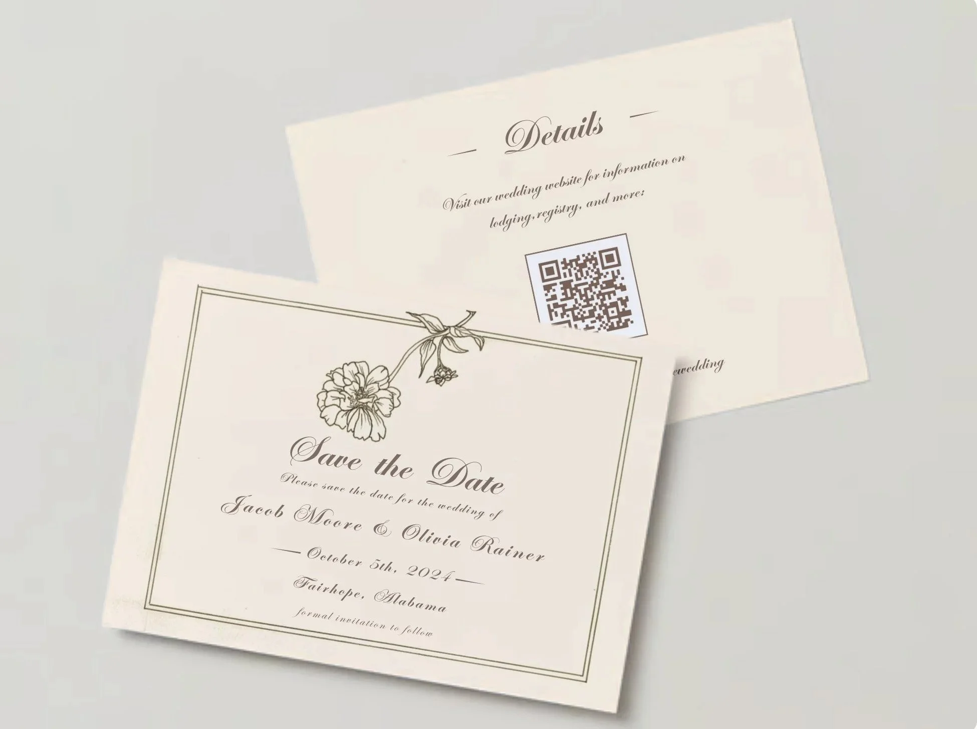 Rainer-Moore Wedding Stationery