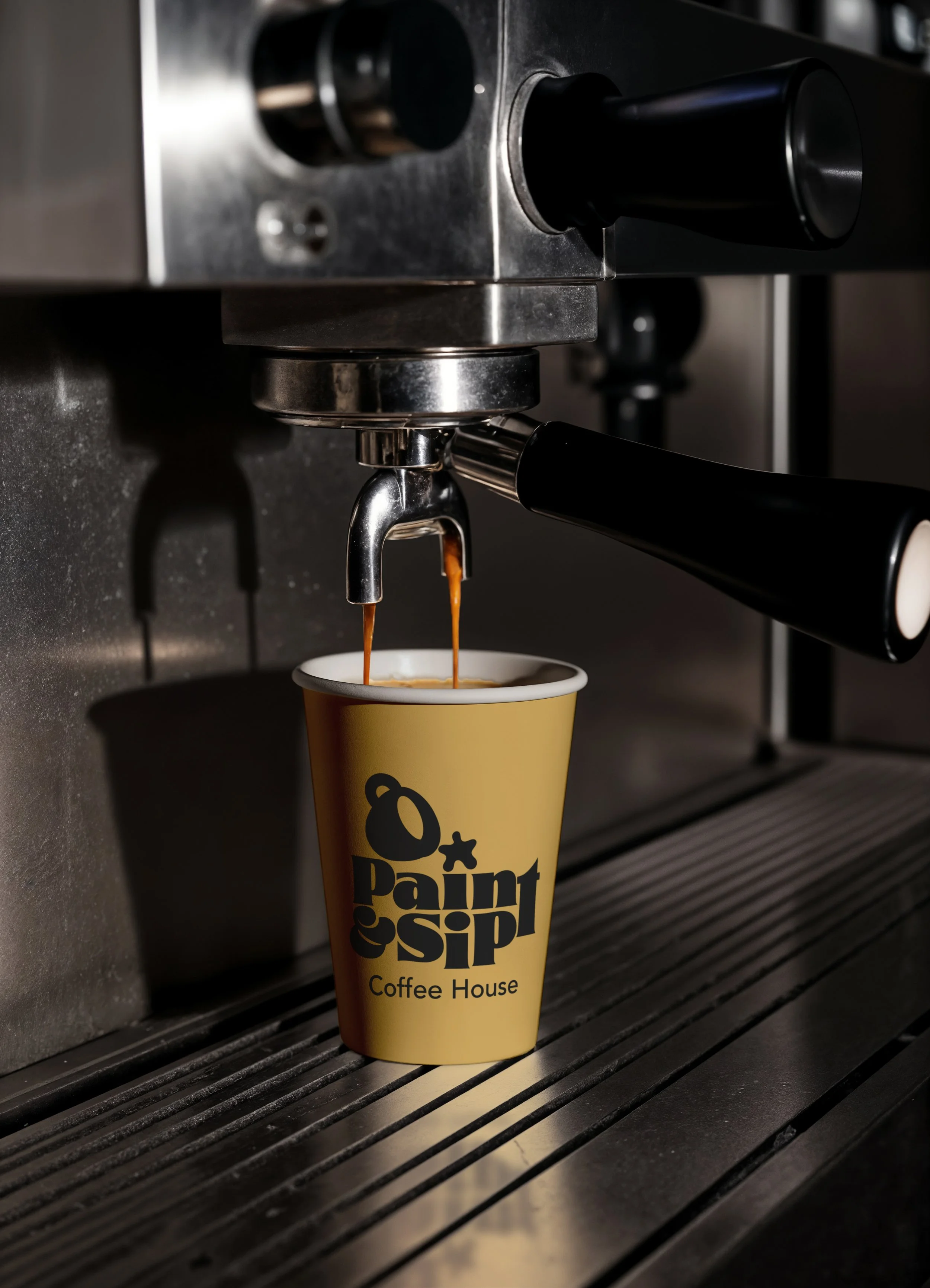 Paint & Sip Coffee House | Fictional Brand Design