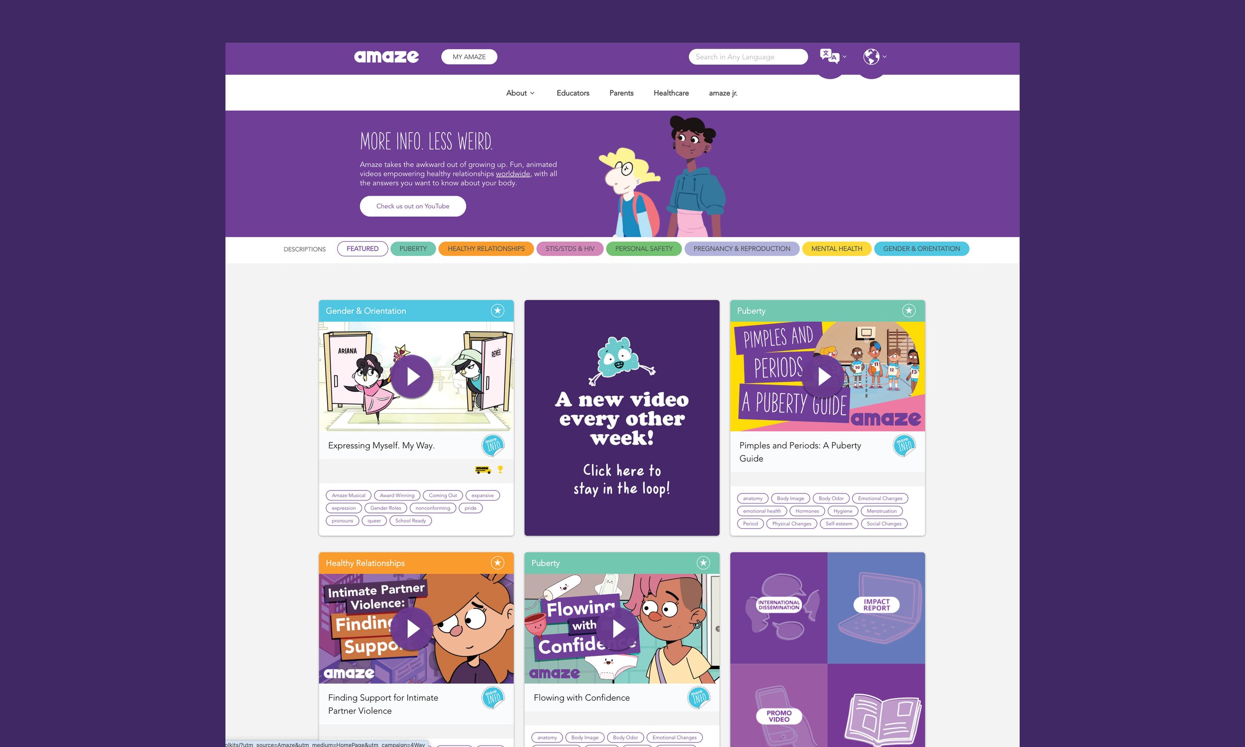 AMAZE Sexual Health Platform