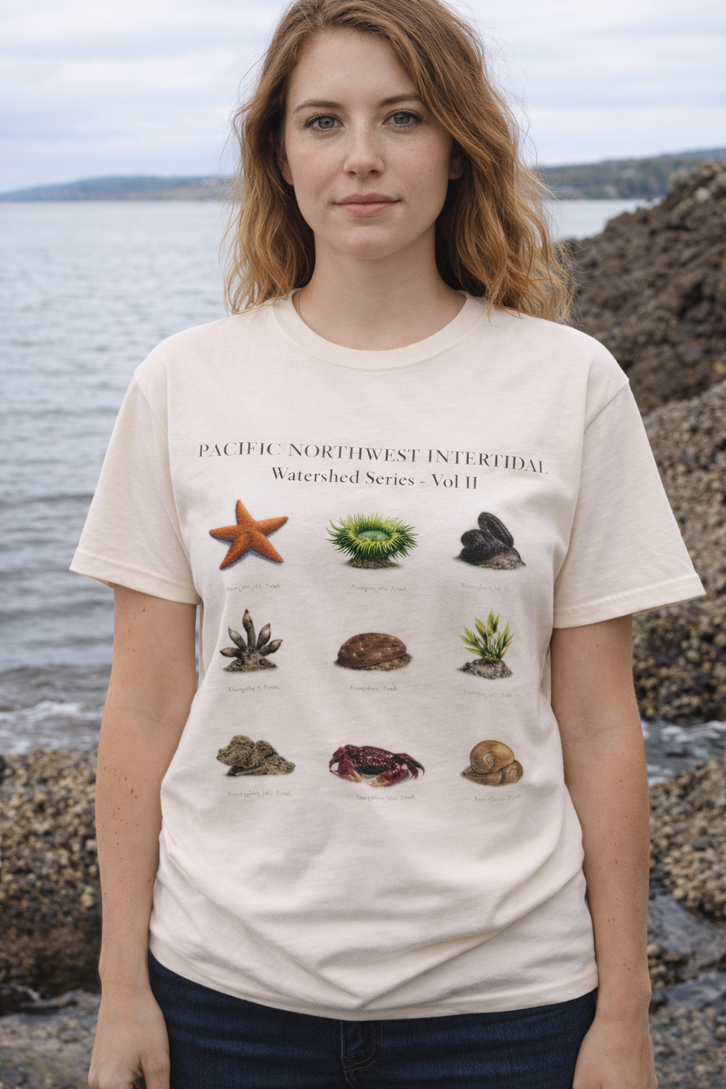 Pacific Northwest Intertidal Shirt, Watershed Series Vol II