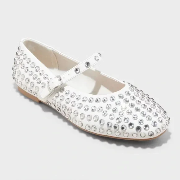 a new day Rhinestone Mary Jane Flats