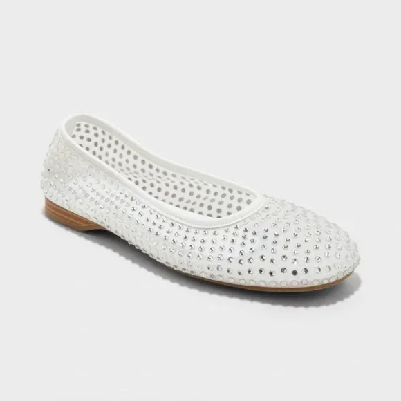 Sparkle Mesh Rhinestone Flats