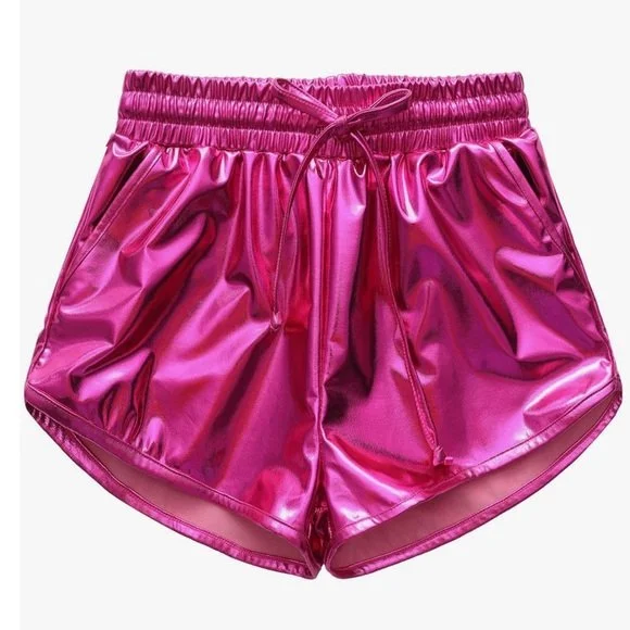 Girl's Shiny Diva Metallic Shorts (10)