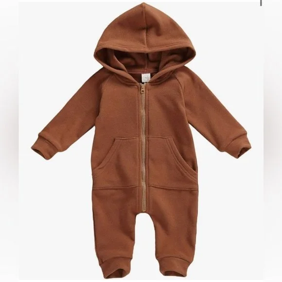 Cozy Brown Baby Romper (18-24m)