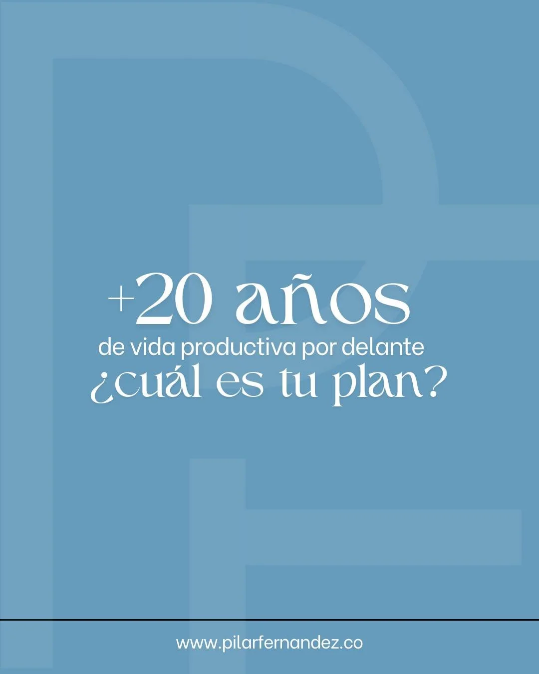 M&aacute;s de 20 a&ntilde;os de vida productiva por delante.
No es una frase motivacional. Es un dato.

La esperanza de vida en Latinoam&eacute;rica sigue aumentando, pero la planificaci&oacute;n profesional y financiera no crece al mismo ritmo.

Par