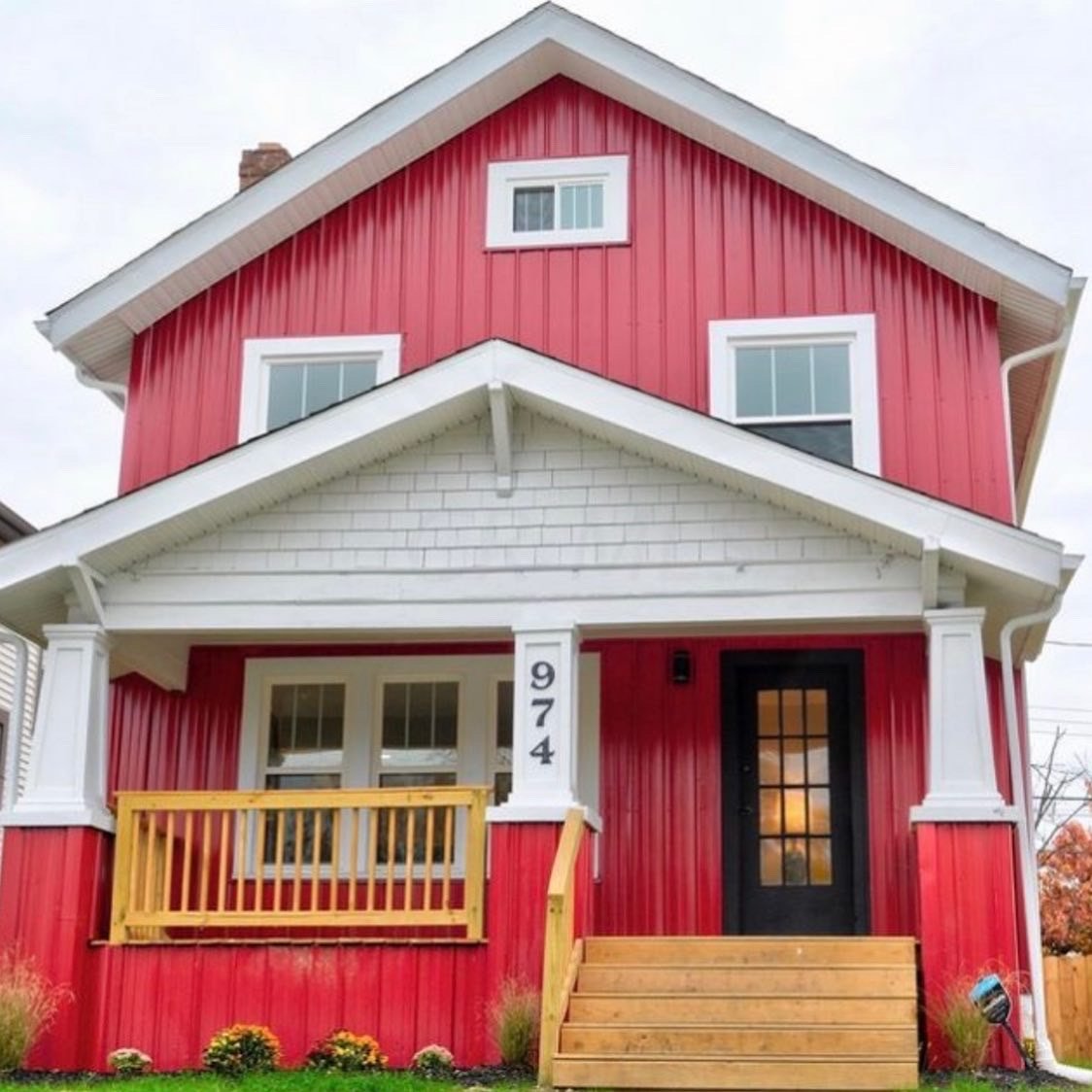 Metal Barn Siding on Residential home