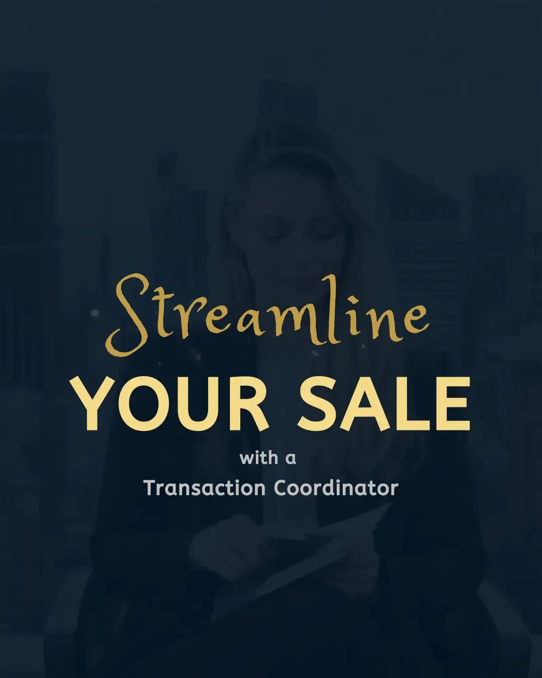 Book cover titled 'Streamline Your Sale with a Transaction Coordinator.'