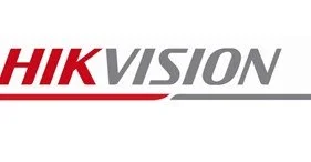 HIKVISION logo in red and gray text