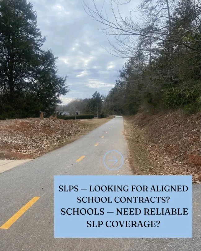 Aligned contracts lead to supported SLPs, consistent coverage, and better outcomes for students.

Whether you&rsquo;re a school leader looking for reliable staffing or an SLP searching for a contract that truly supports you &mdash; I&rsquo;d love to 
