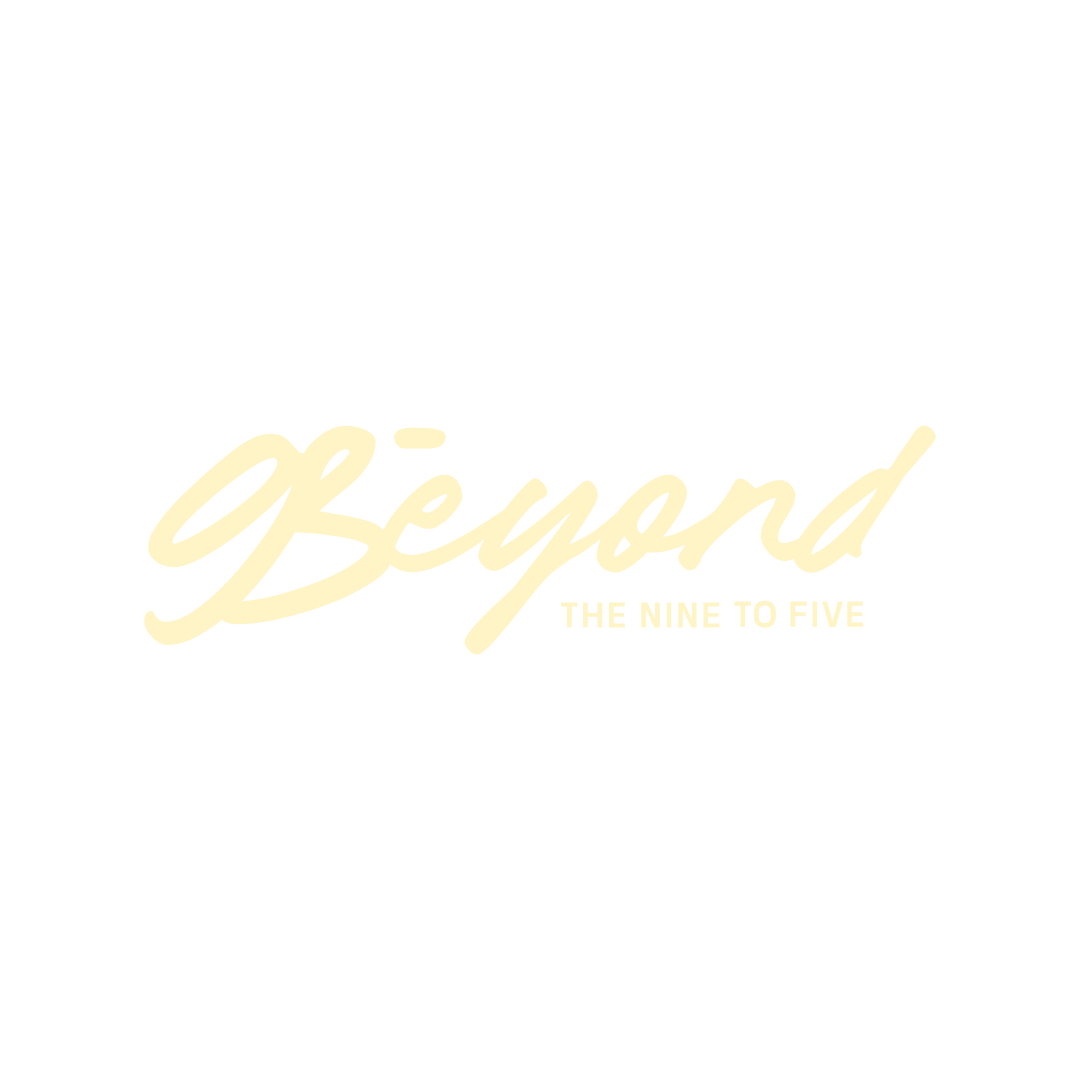 BEYOND THE NINE TO FIVE LOGO SCRIPT