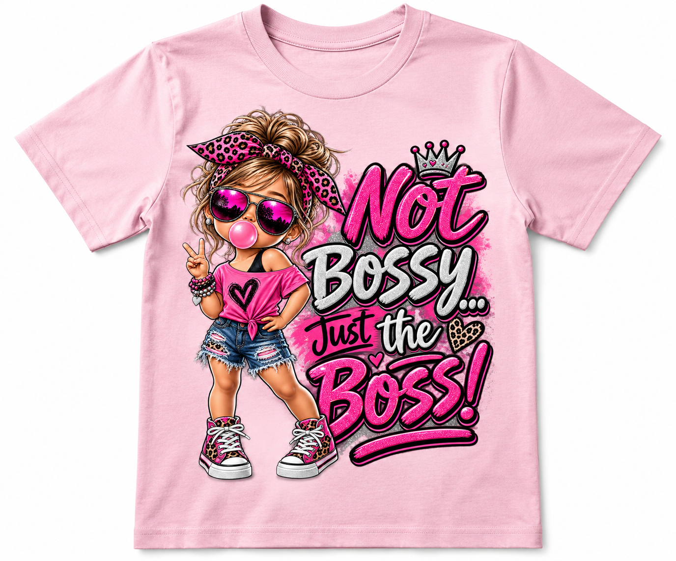 Not Bossy… Just the Boss! – Sassy Girls’ Youth T-Shirt