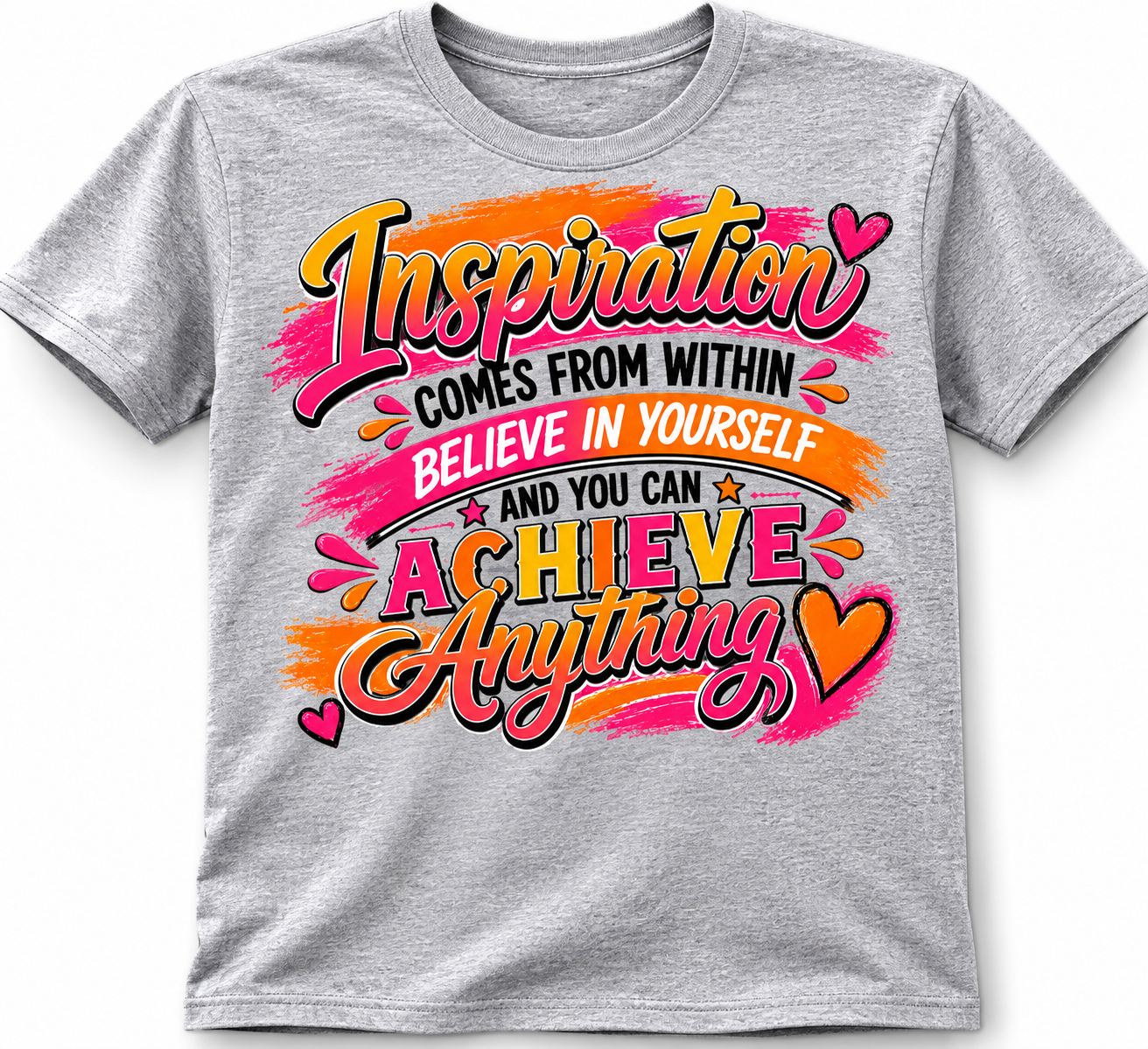 Inspiration Comes From Within – Believe in Yourself Motivational T-Shirt