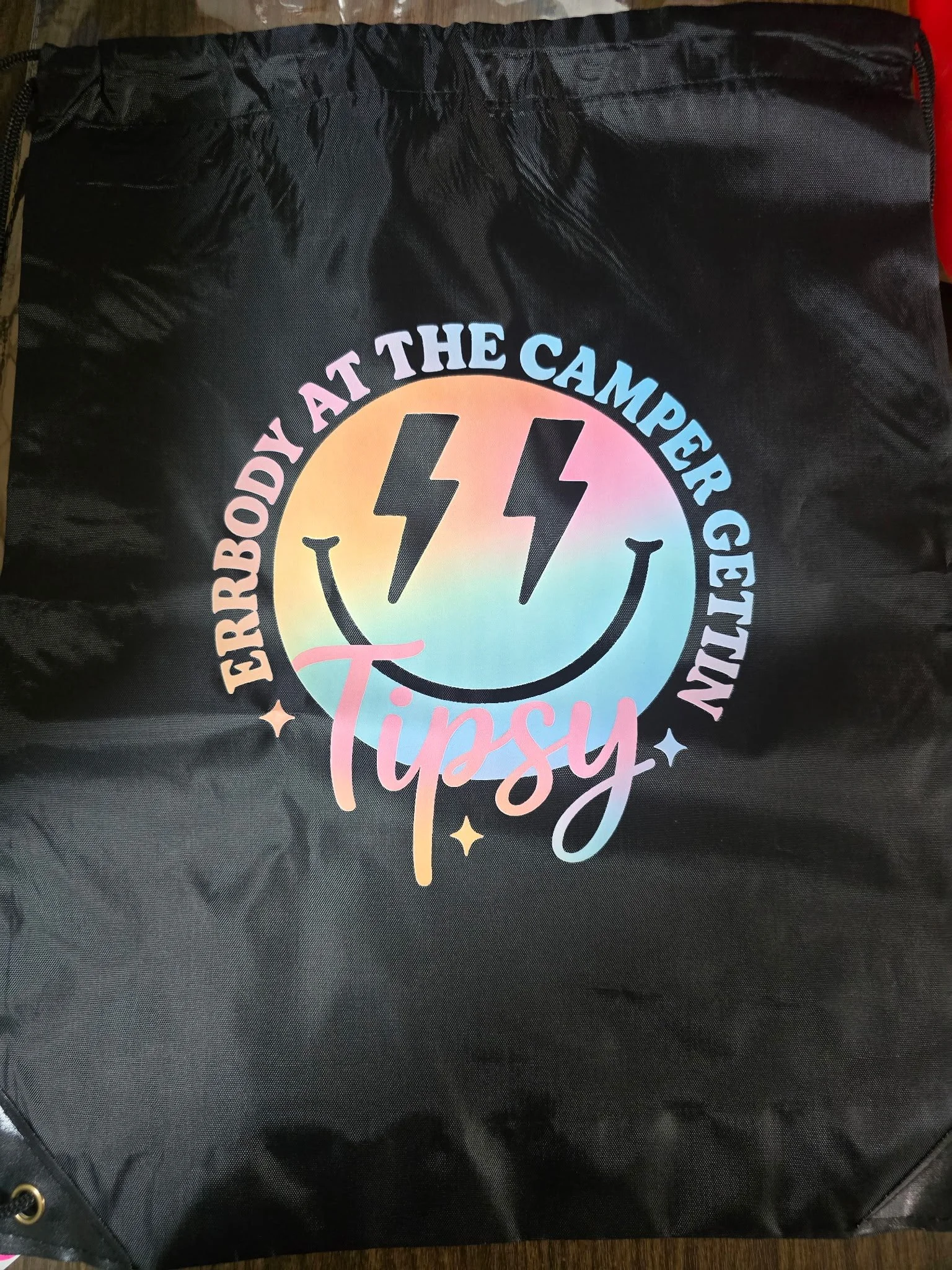 Tipsy Trails Drawstring Bag