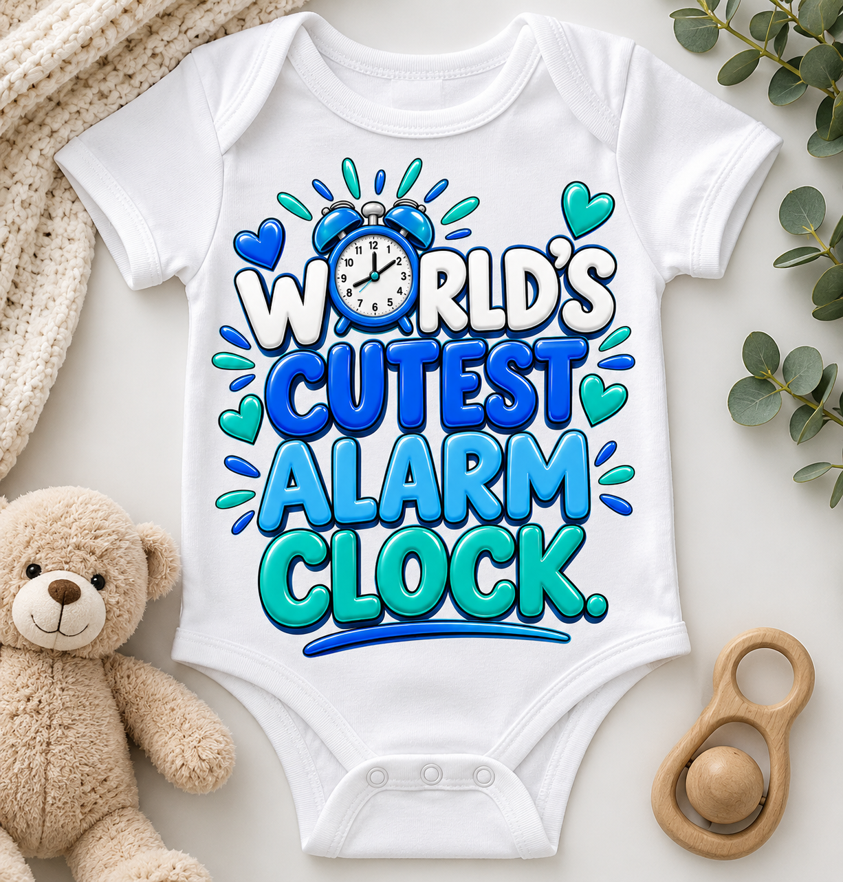World’s Cutest Alarm Clock Baby Onesie | Funny Baby