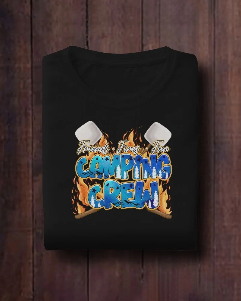 Friends Fires Fun Camping Crew