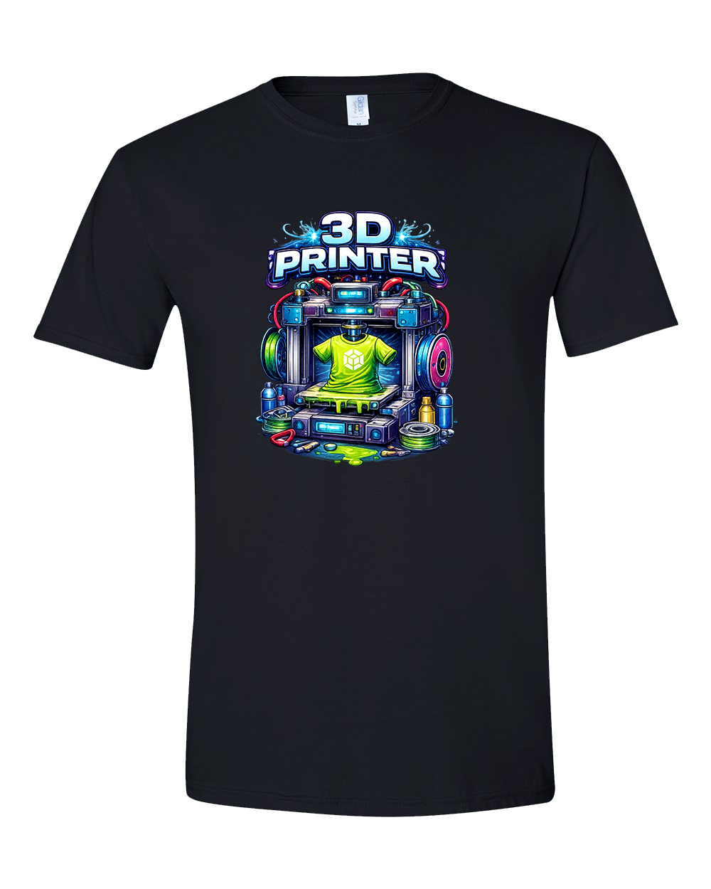 3D Printer Graphic T-Shirt – Maker Tech Shirt