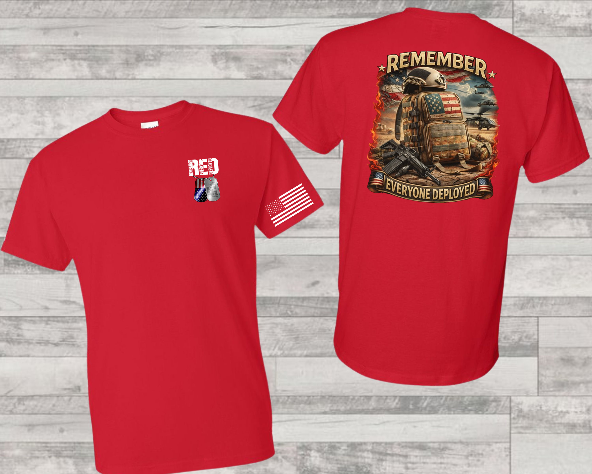 R.E.D Friday “Remember Everyone Deployed” Patriotic Tribute Shirt