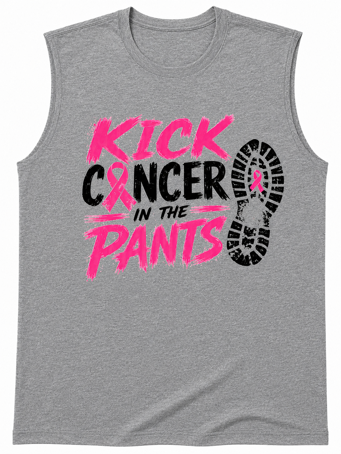Kick Cancer in the Pants Breast Cancer Awareness Tank