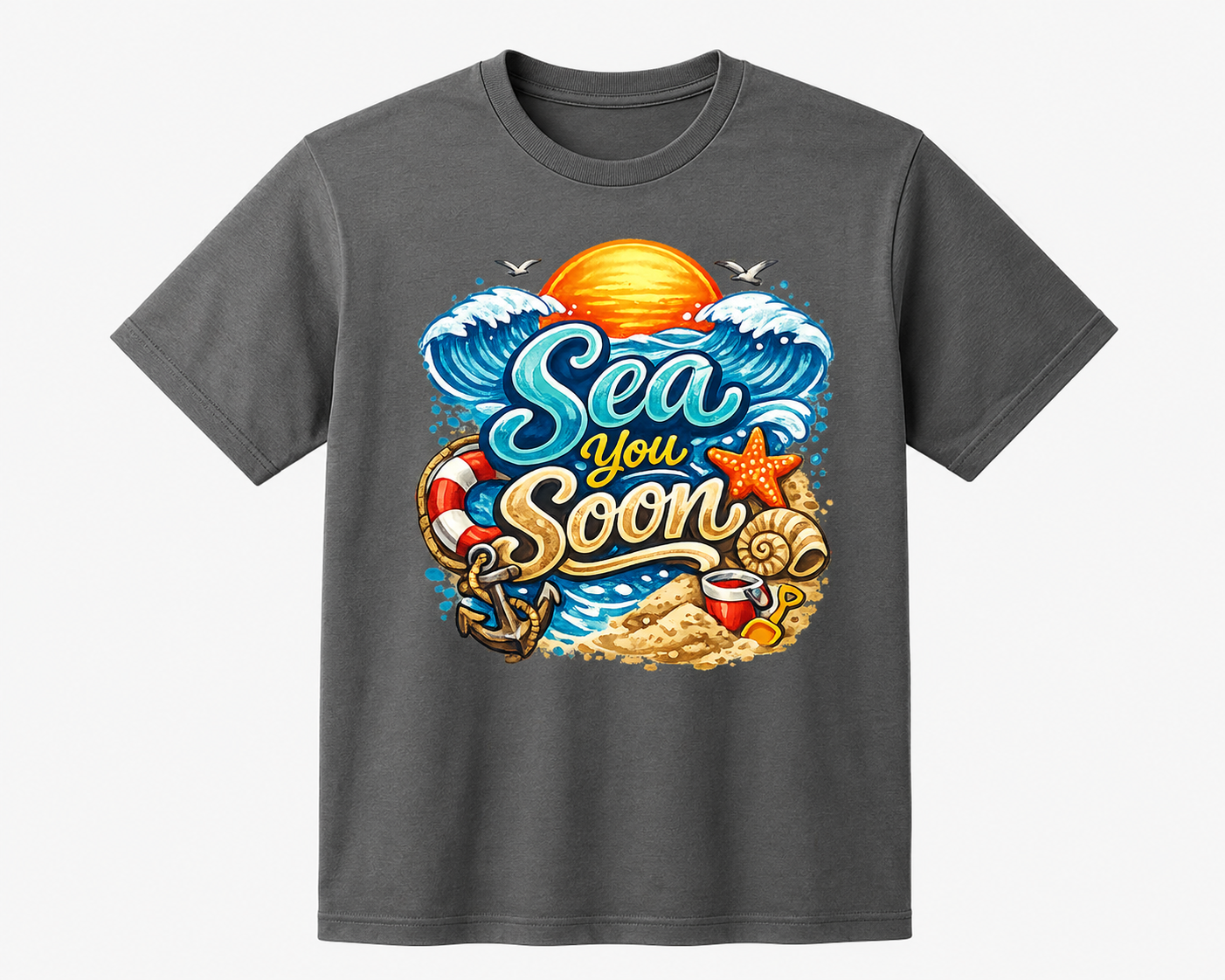 Sea You Soon – Coastal Beach Sunset T-Shirt