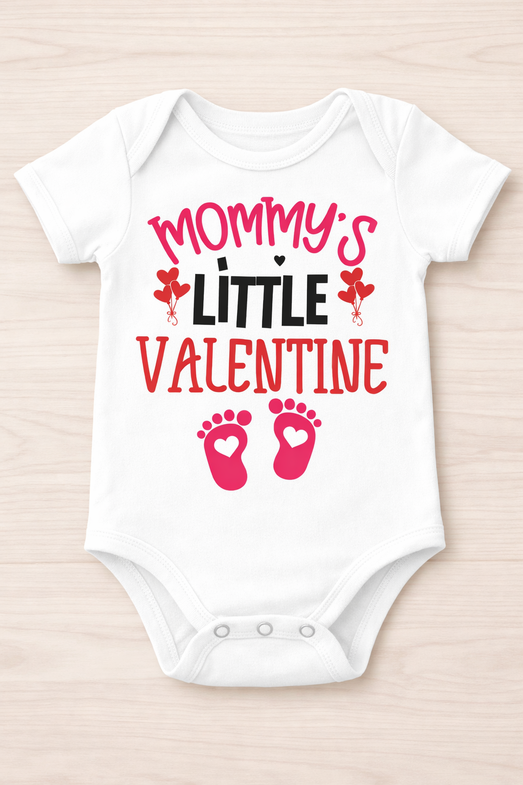 Mommy’s Little Valentine Baby Onesie | Valentine’s Day
