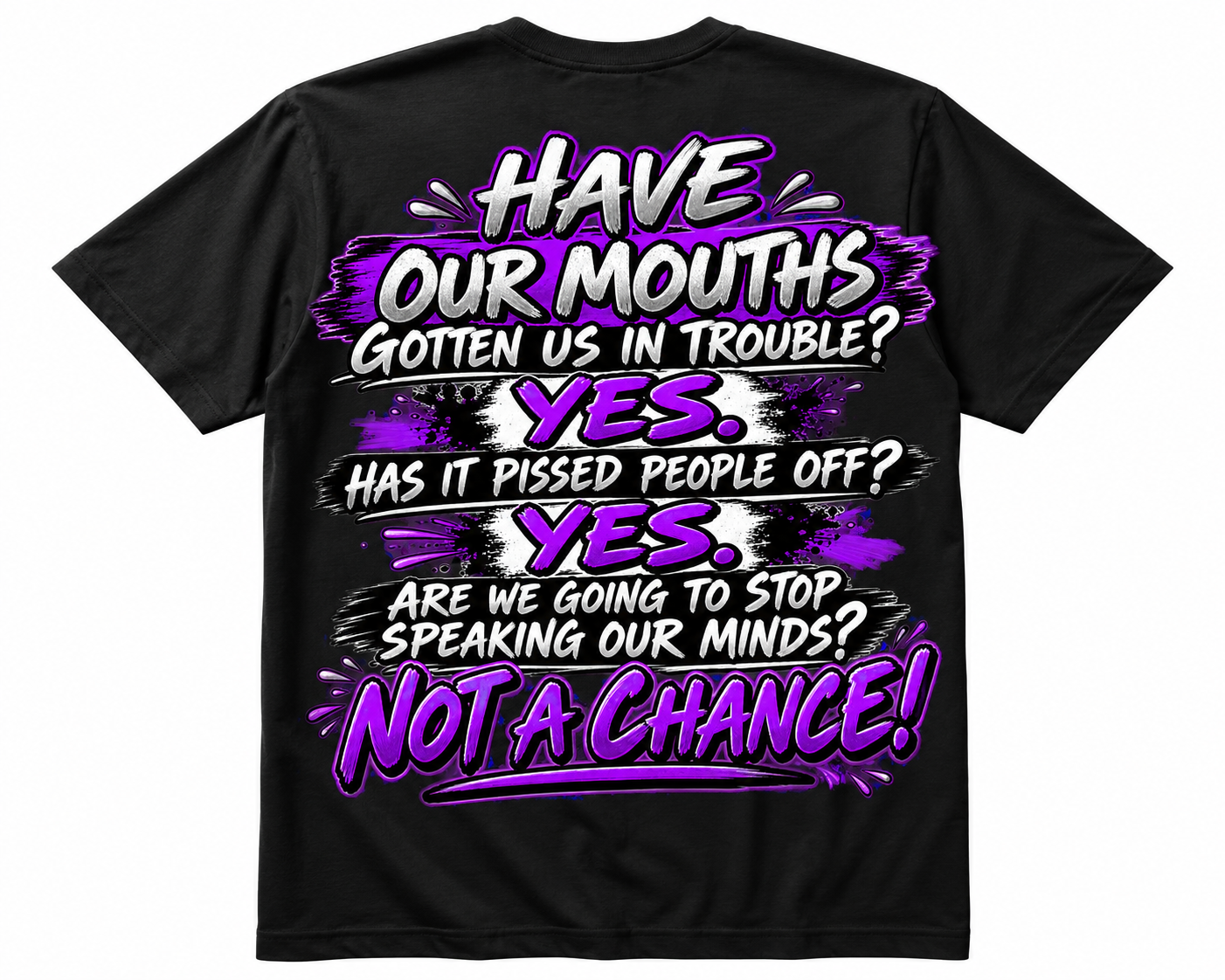 Have Our Mouths Gotten Us in Trouble Not a Chance – Funny Shirt.png