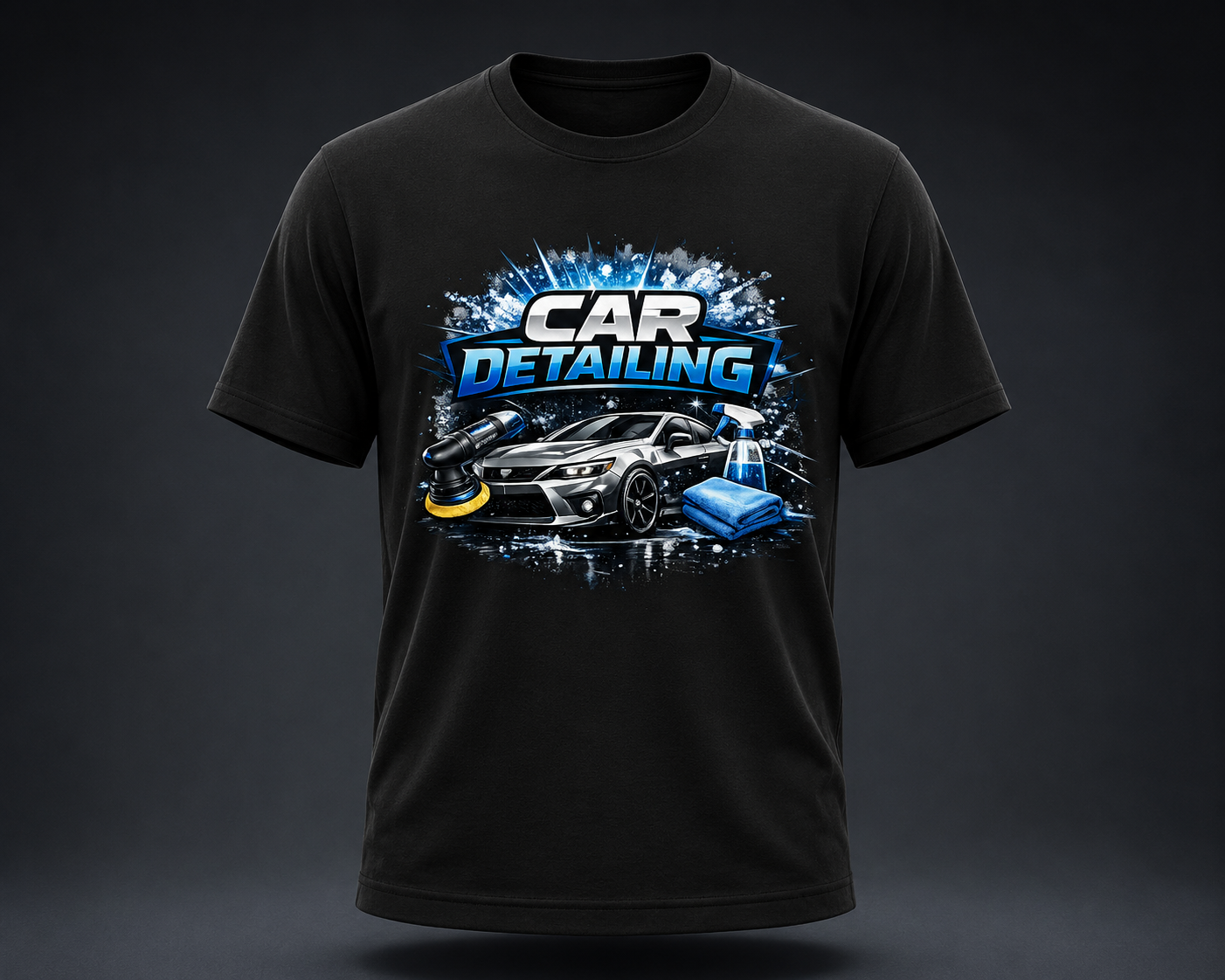 Car Detailing Graphic Adult T-Shirt