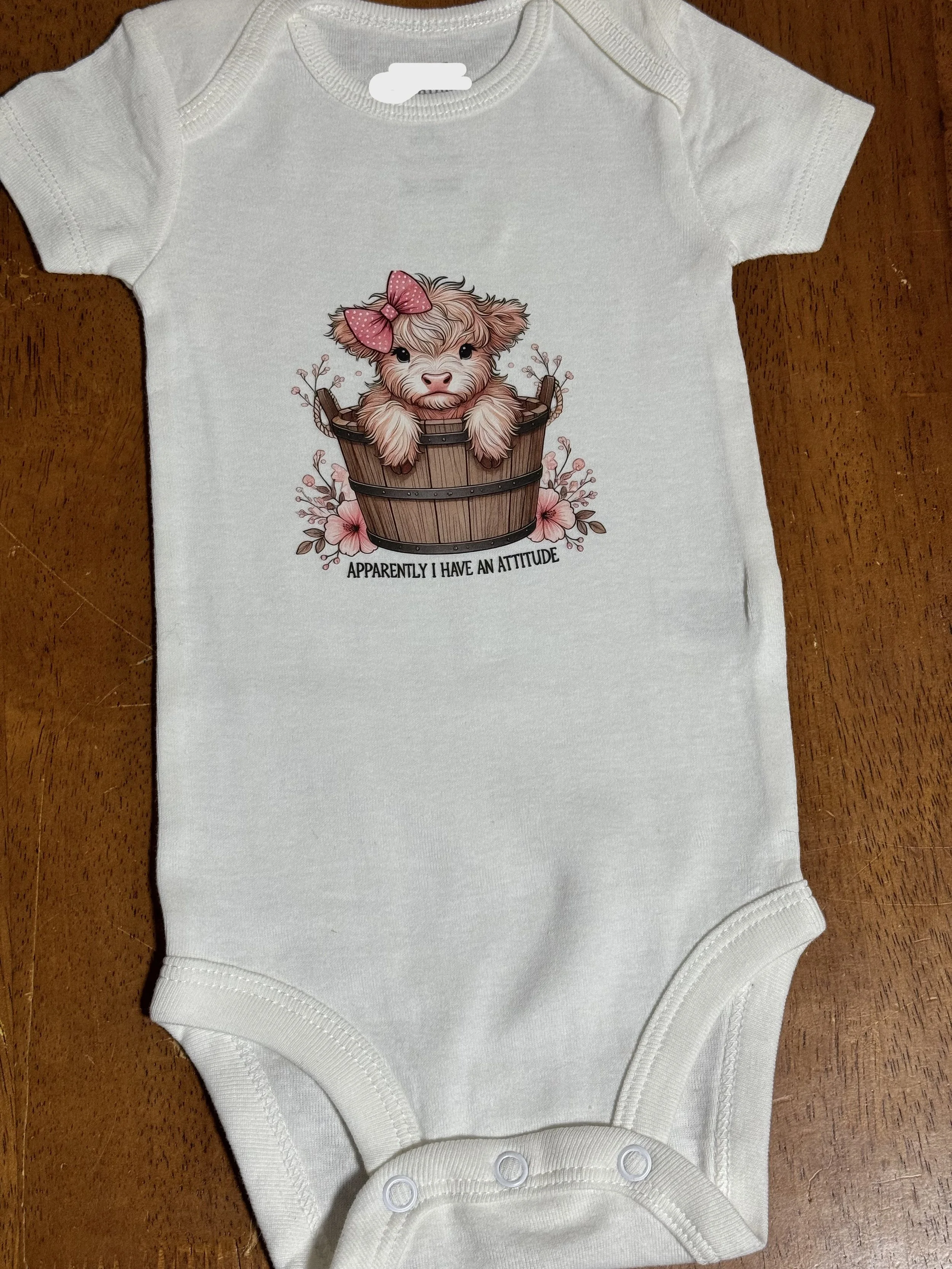 Apparently I Have an Attitude – Highland Cow Bucket