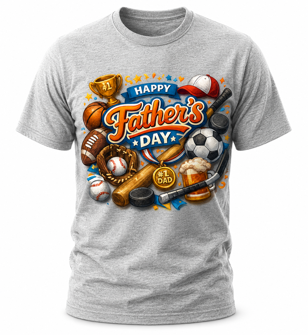 Happy Father’s Day Sports Dad Adult T-Shirt
