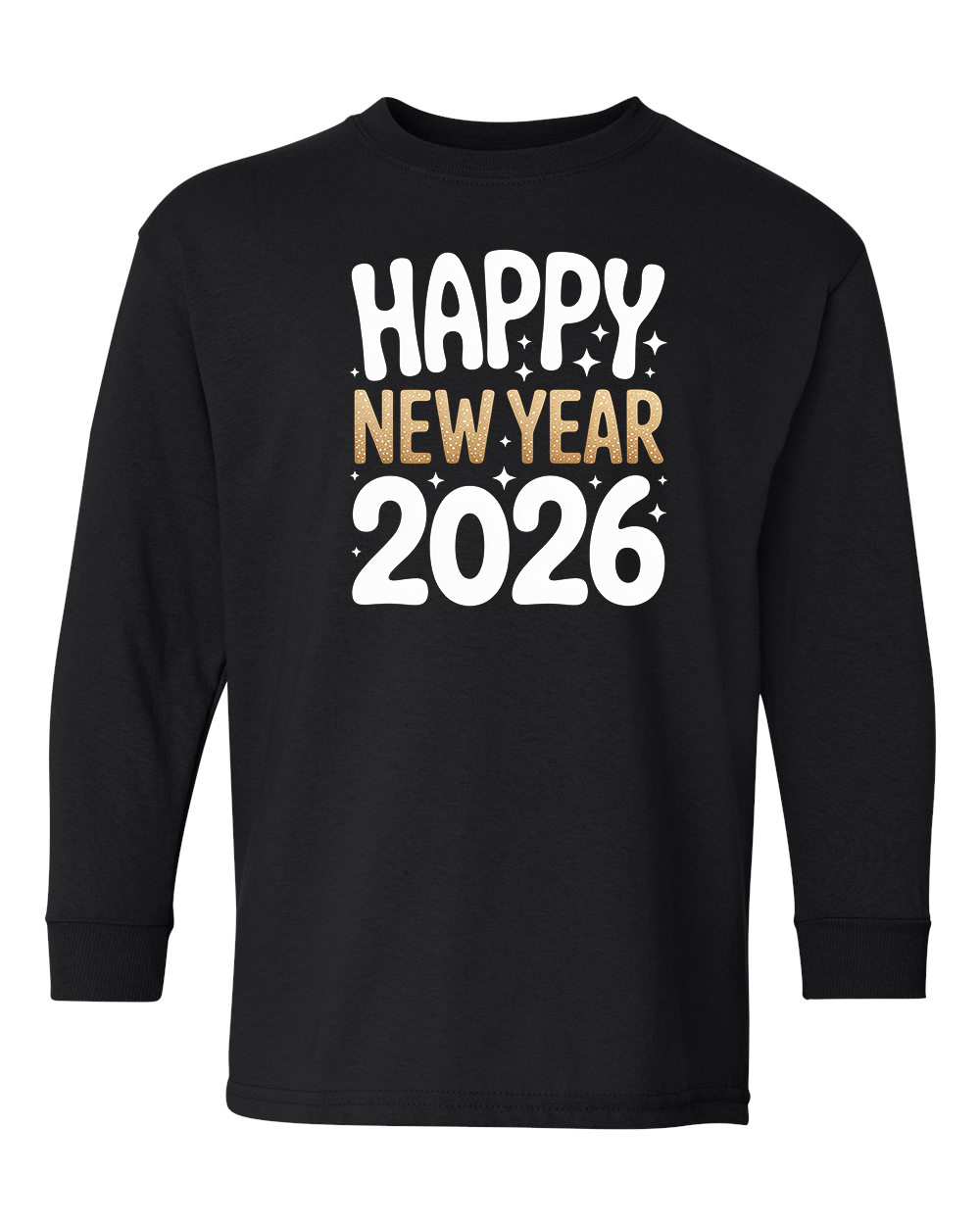 Happy New Year 2026 Sparkle Script