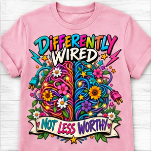 Differently Wired, Not Less Worthy Neurodiversity pink.png