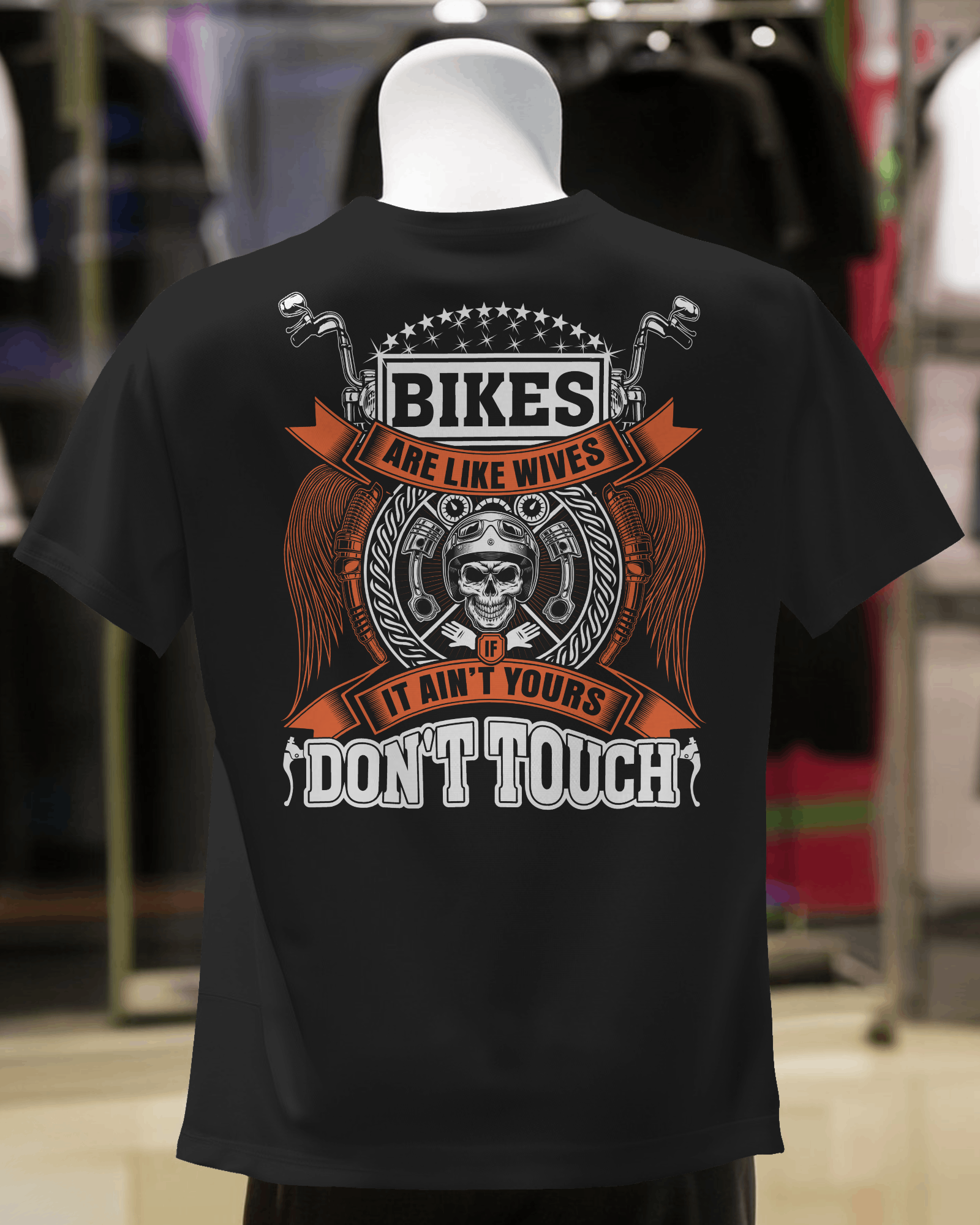 Ride It or Respect It – Biker Skull