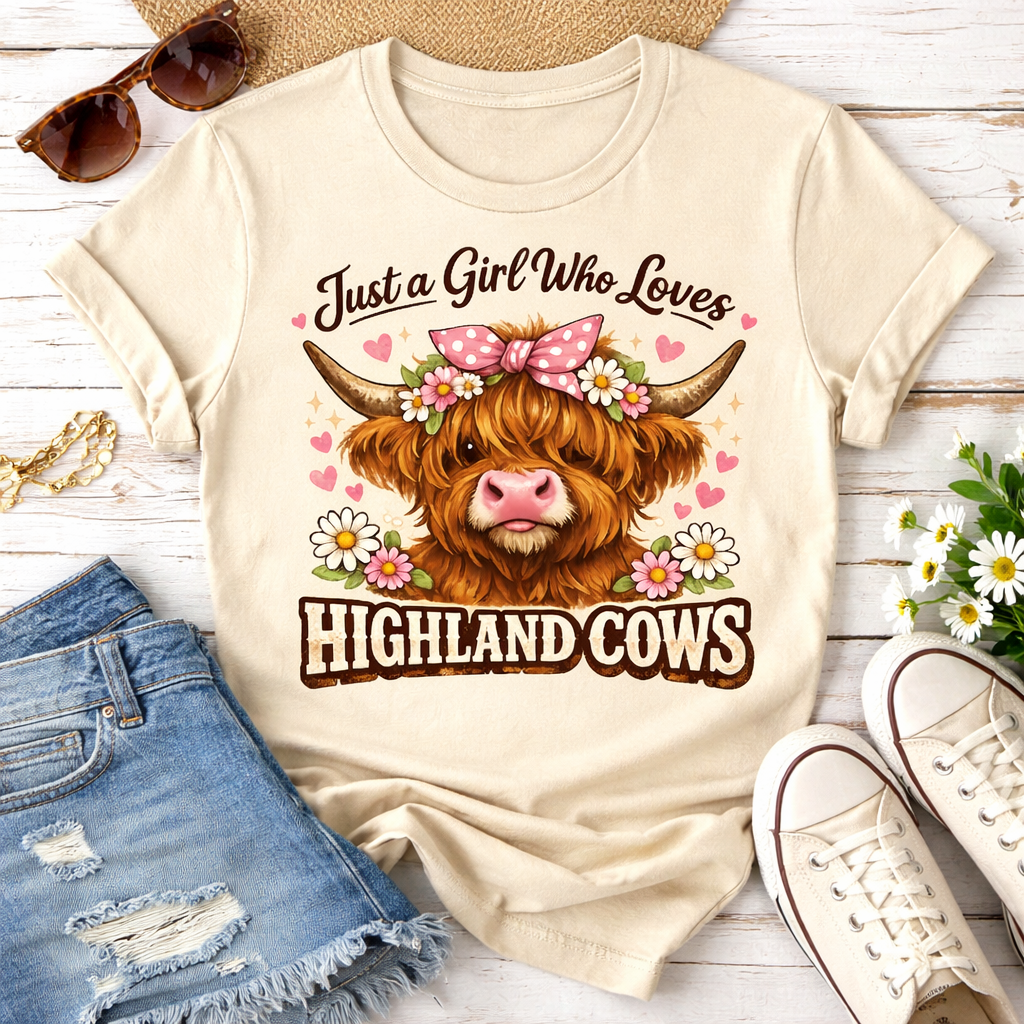 Just a Girl Who Loves Highland Cows