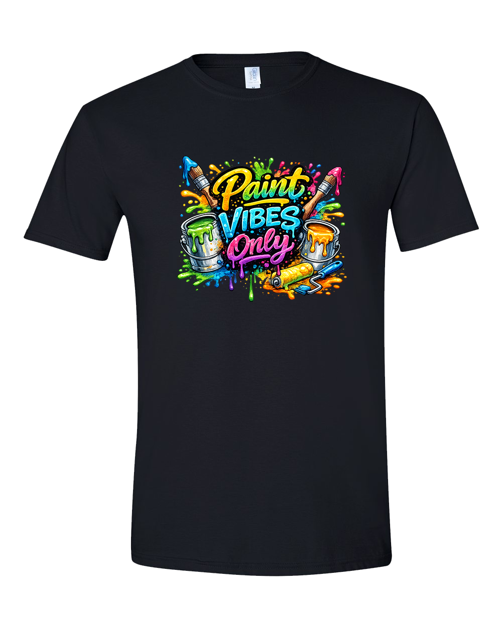 Paint Vibes Only Adult T-Shirt – Painter