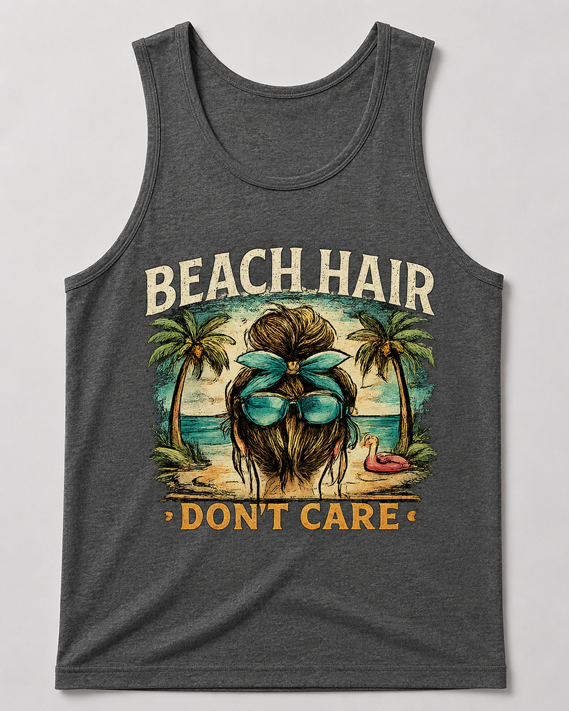 Beach Hair Don't Care Tank Top