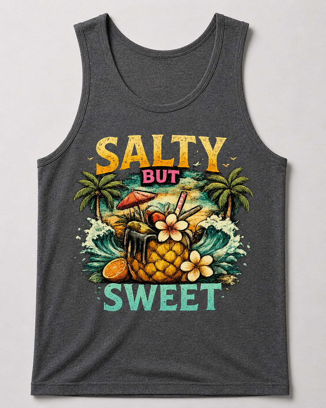 Salty But Sweet Tropical Tank Top