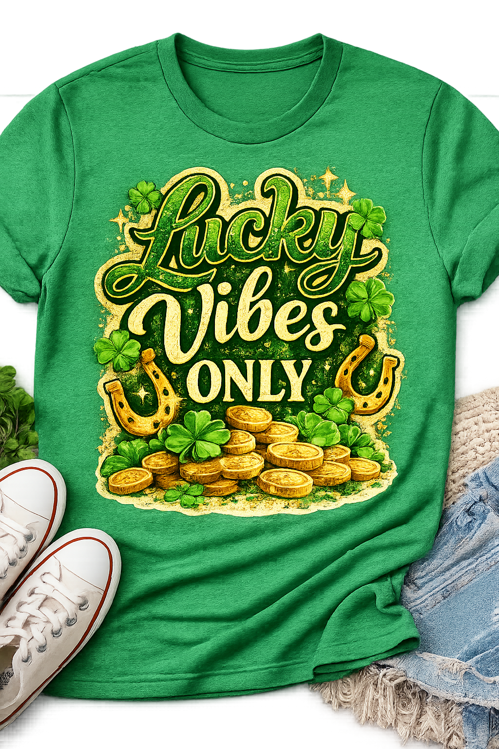 Lucky Vibes Only – St. Patrick’s Day Shirt