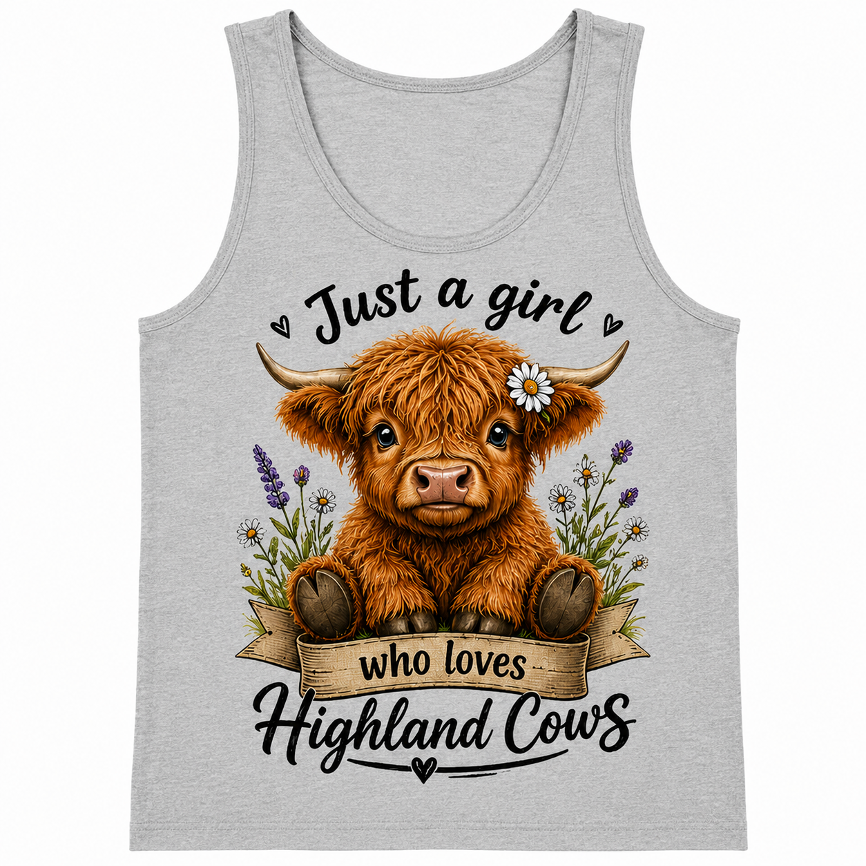 Just a Girl Who Loves Highland Cows Tank Top