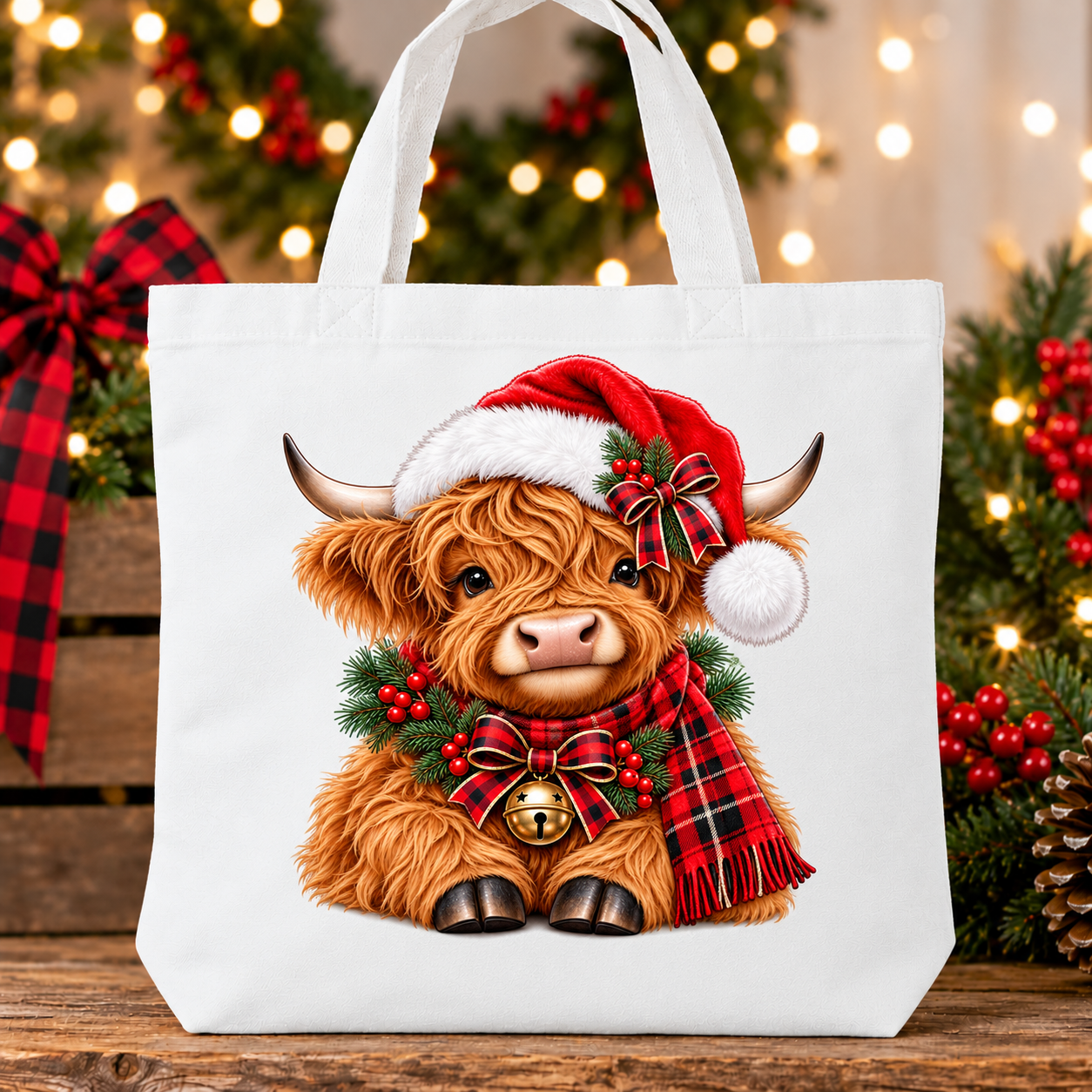 Festive Highland Cow Christmas Tote.png