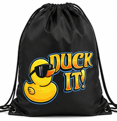 Zero Ducks Given Drawstring Bag | Funny Duck