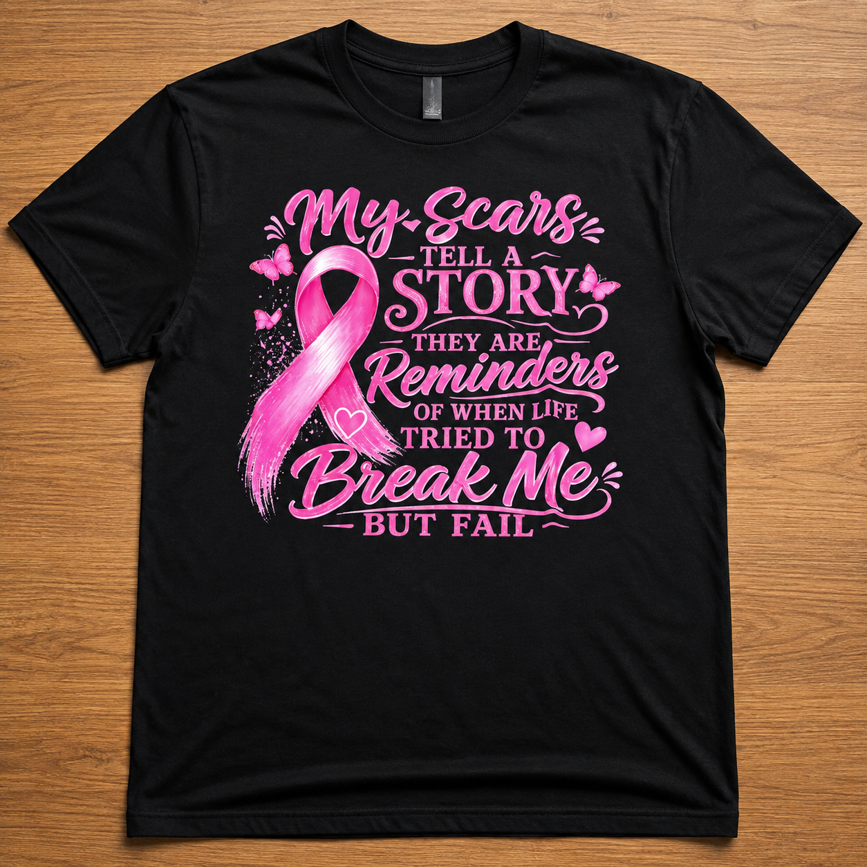 My Scars Tell a Story – Breast Cancer Survivor T-Shirt